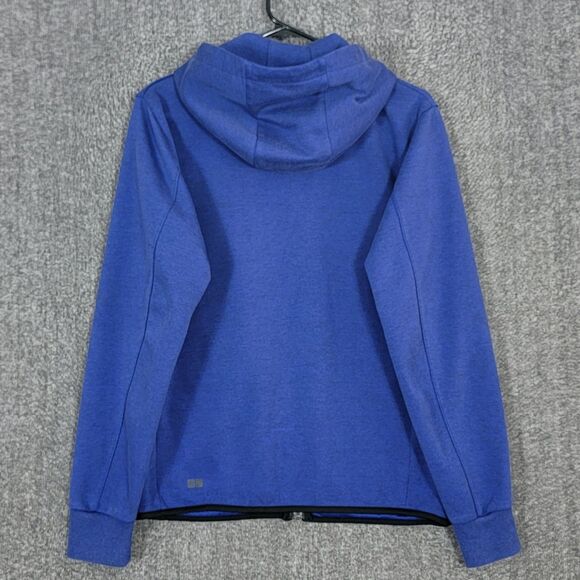 Uniqlo Jacket Womens Small Blue Hooded Performance Full Zip - Picture 7 of 12